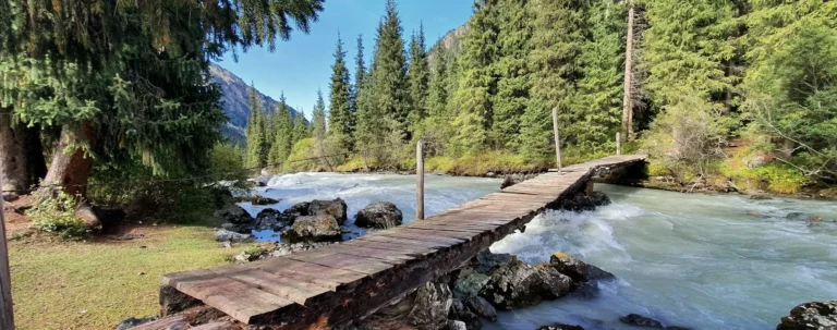 Bridge in Karakol gorge