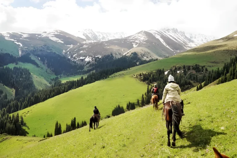 Horseback riding in Chon Kemin valley