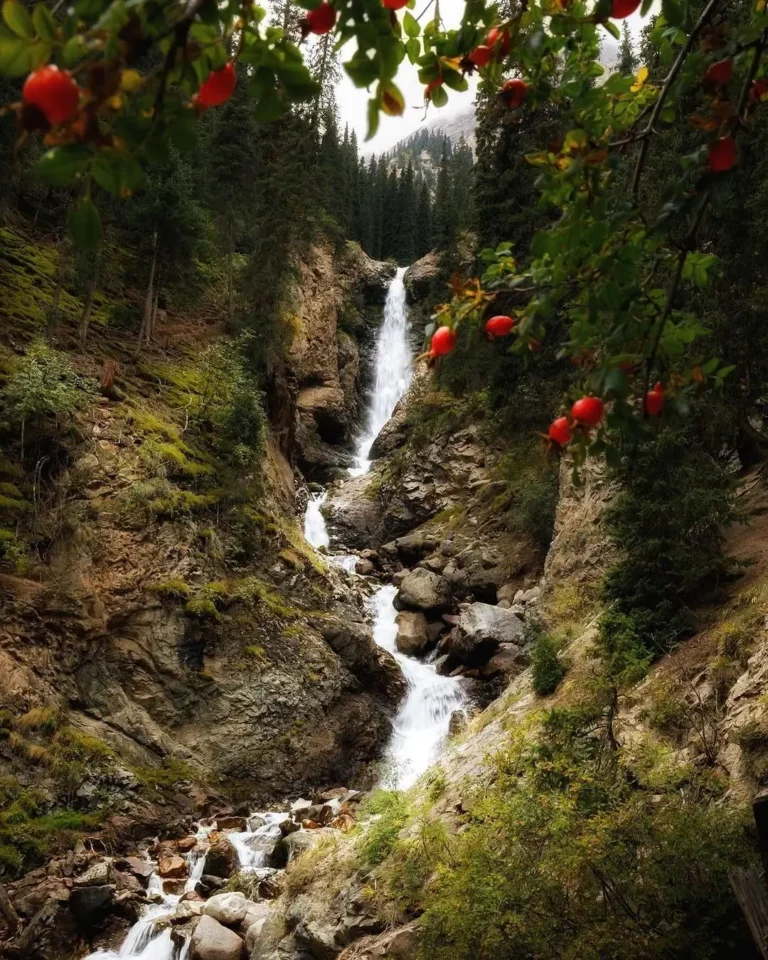 Waterfall in Barskoon