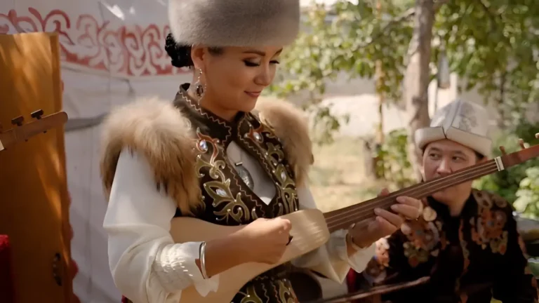 Folklore Show with Kyrgyz national musical instrument