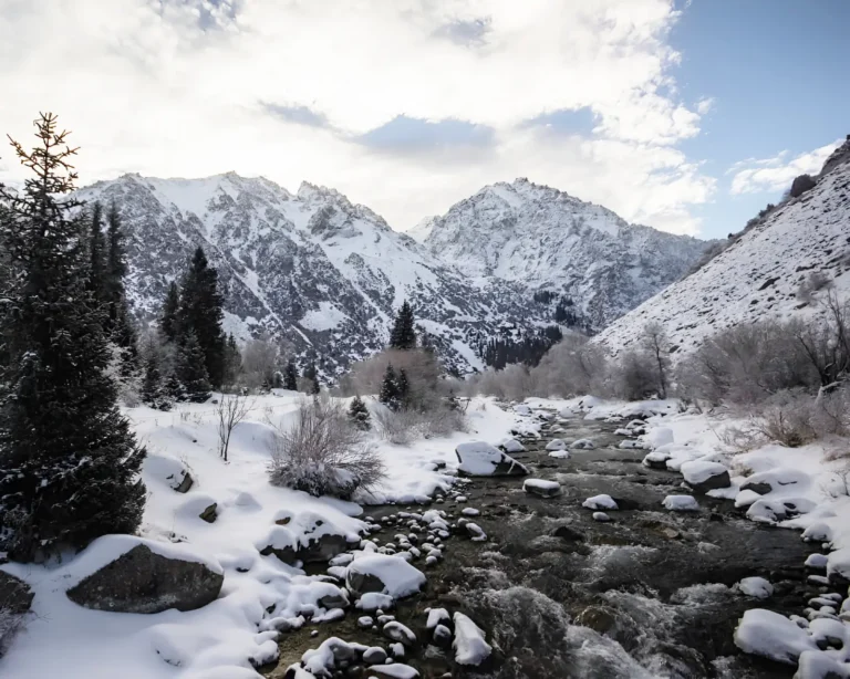 Ala Archa National Park in winter